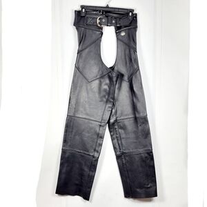 Vintage Harley-Davidson Leather Chaps Pants #570 Size S